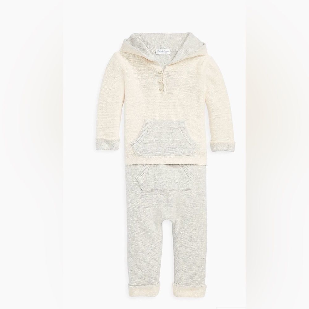 BRAND NEW WITH TAG! Polo Ralph Lauren Baby's Knit Cotton Set Size 18-24M
